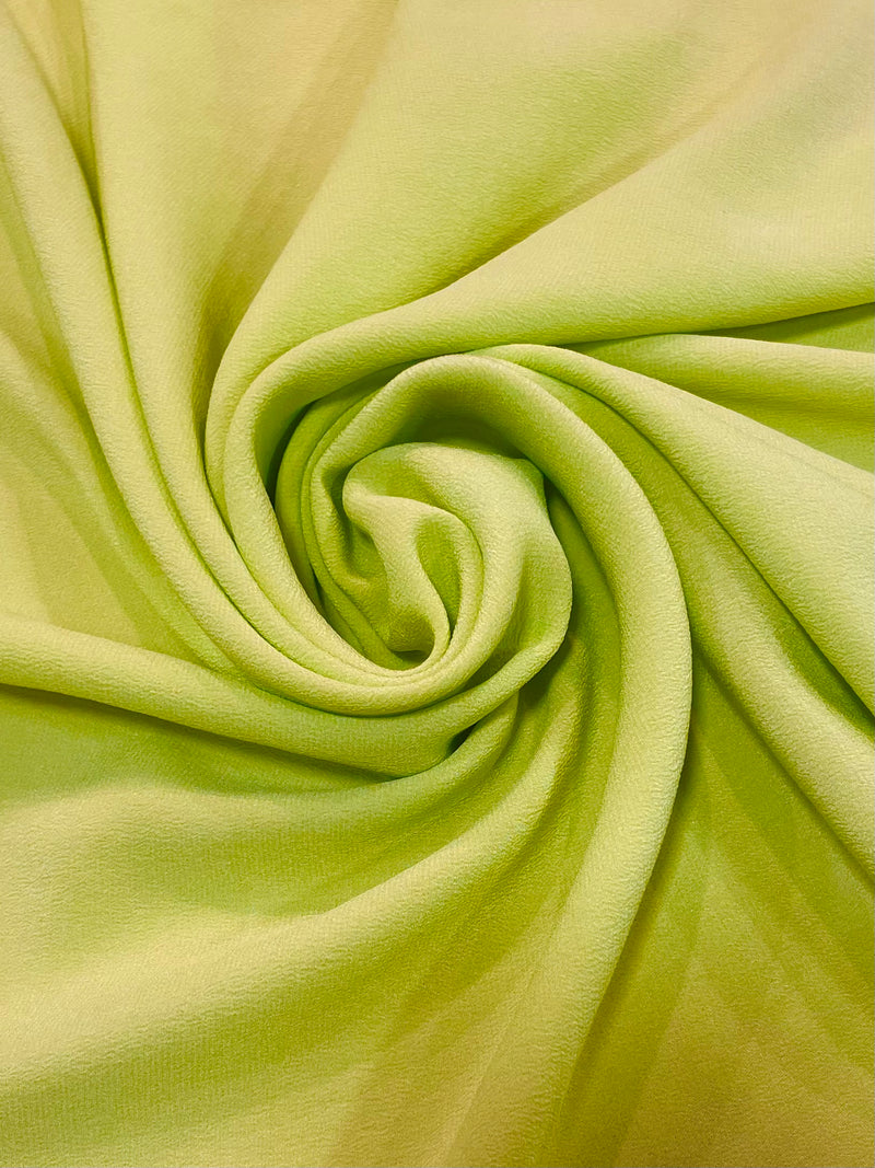 Crepe de Chine Verde - Vários tons