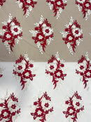 Tule Bordado Lilies 1739