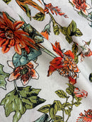 Linho Misto Estampado Jardim