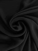 Crepe Georgete Toque De Seda Preto