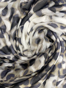 Georgete Estampado Seda Pura Lenço (1,5m)