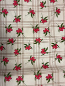 Linho Misto Estampado Caule