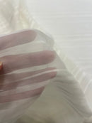 Musseline Devorê Listrada Seda Pura