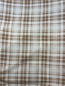 Linho Misto Estampado Xadrez