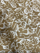 Crepe Georgete Estampado Grafia