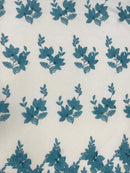 Renda Bordada Floral 3D