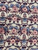 Renda Bordada Floral 3D