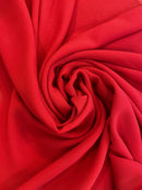 Georgete de Seda Vermelho - Vários tons