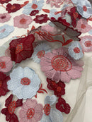 Renda Bordada Floral 3D II