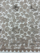 Renda Guipir 3D Bege