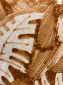 Linho Misto Estampa Folhas