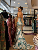 Brocado Celeste