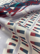 Cetim de Seda Estampado Lenço (0,80m)