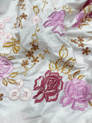 Tafetá Indiano Bordado