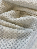 Lã Tweed de Verão Off White