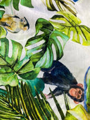 Algodão com Seda Estampado Selva