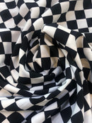 Malha Estampada Quadriculada