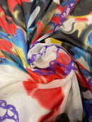 Georgete Estampado Seda Pura