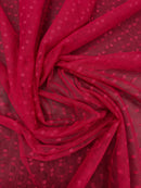 Tule Poá Flocado - Várias Cores