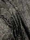 Corte Paetê Spangle Preto Malha(1,00m)