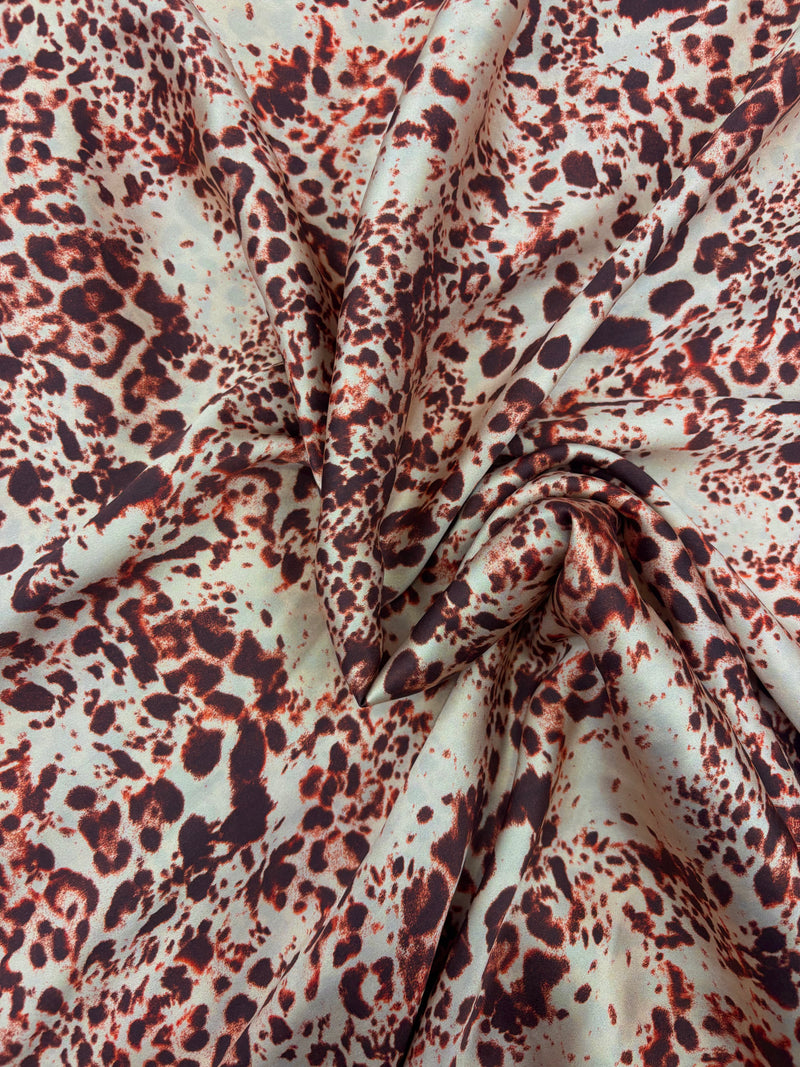 Cetim de Seda Animal Print