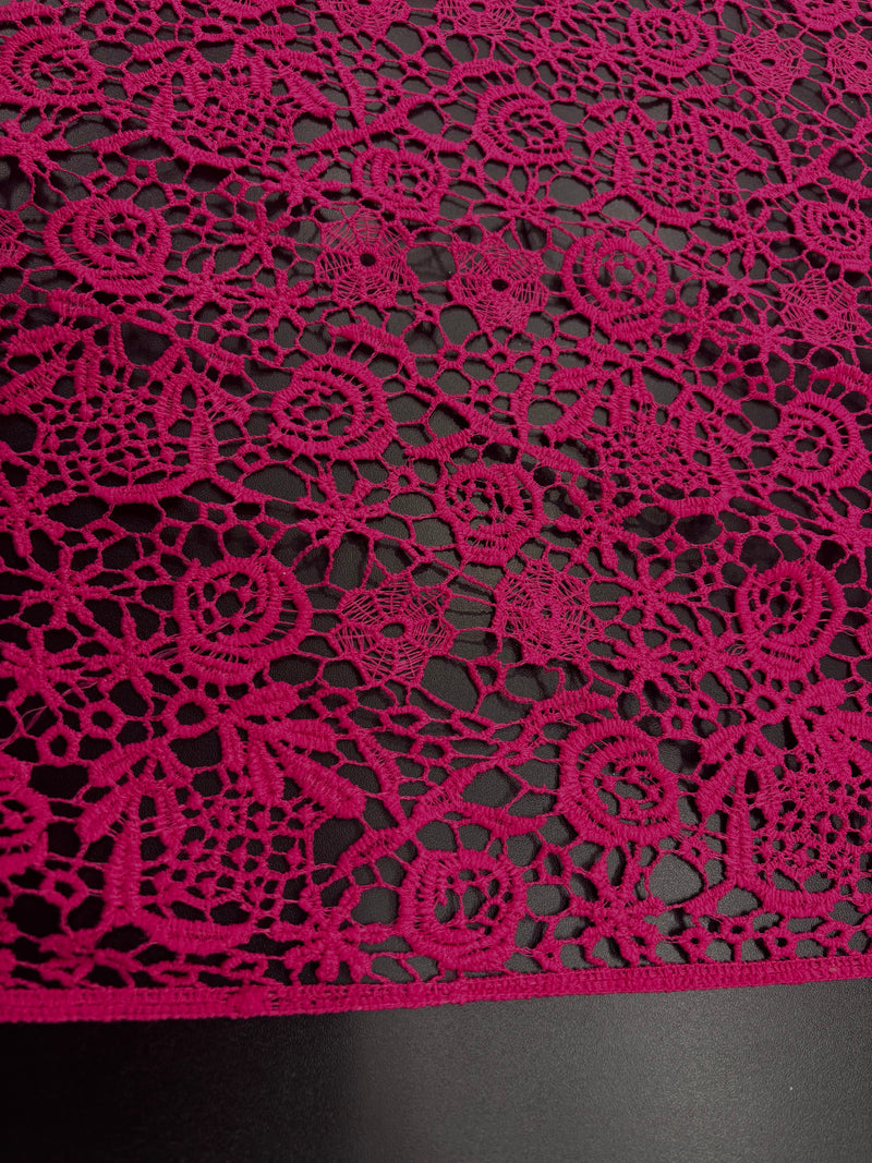 CORTE Renda Guipir Rosa (1,8m)