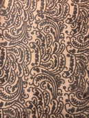 Tule Bordado com Couro