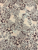 Cetim de Seda Animal Print