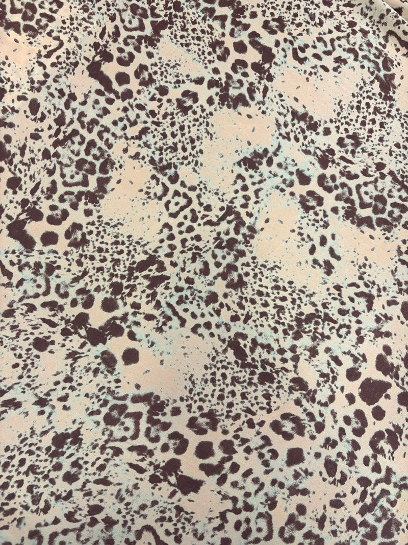Cetim de Seda Animal Print