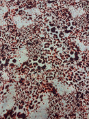 Cetim de Seda Animal Print