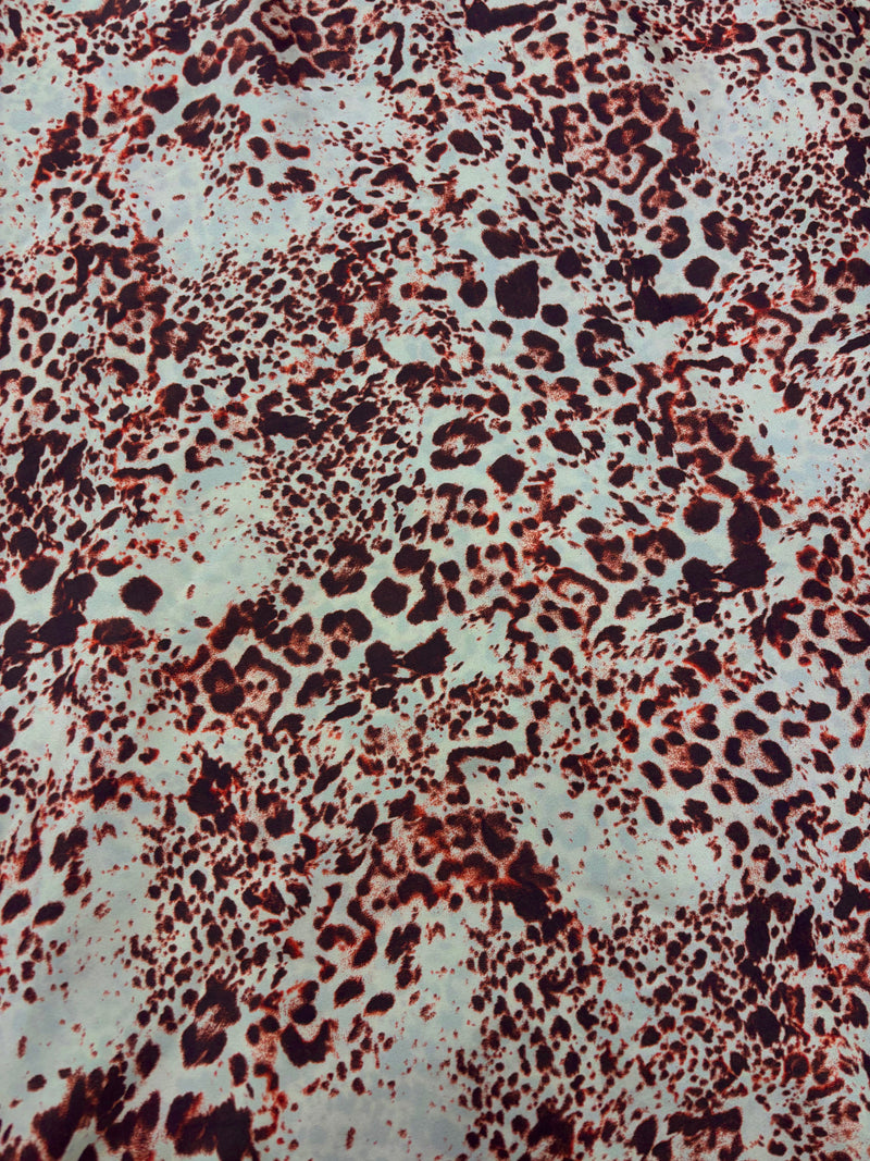 Cetim de Seda Animal Print