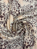 Cetim de Seda Animal Print
