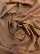 Cetim de Seda Marrom Estonado