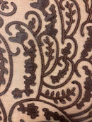 Tule Bordado com Couro