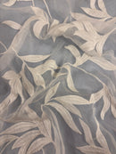 Chiffon Bordado 100% Seda