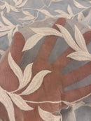 Chiffon Bordado 100% Seda