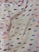 Georgete 100% Seda Bordado