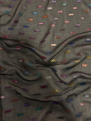 Georgete 100% Seda Bordado