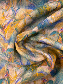 Linho Puro Estampado Guache