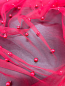 Tule com Pérolas Colorido