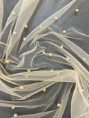 Tule com Pérolas Colorido