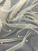 Tule com Pérolas Colorido