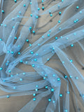 Tule com Pérolas Colorido