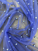 Tule com Pérolas Colorido