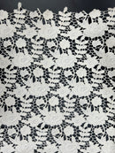 Renda Guipir Rosas Cru