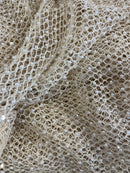 Tela Bordada Pérolas