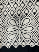 Renda Crochet Natural Flor