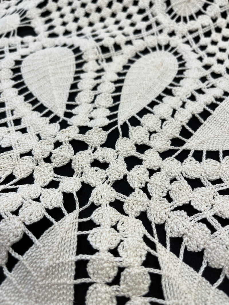 Renda Crochet Natural Flor