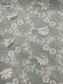 Cambraia de Algodão 3D