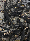 Crepe de Seda Bordado